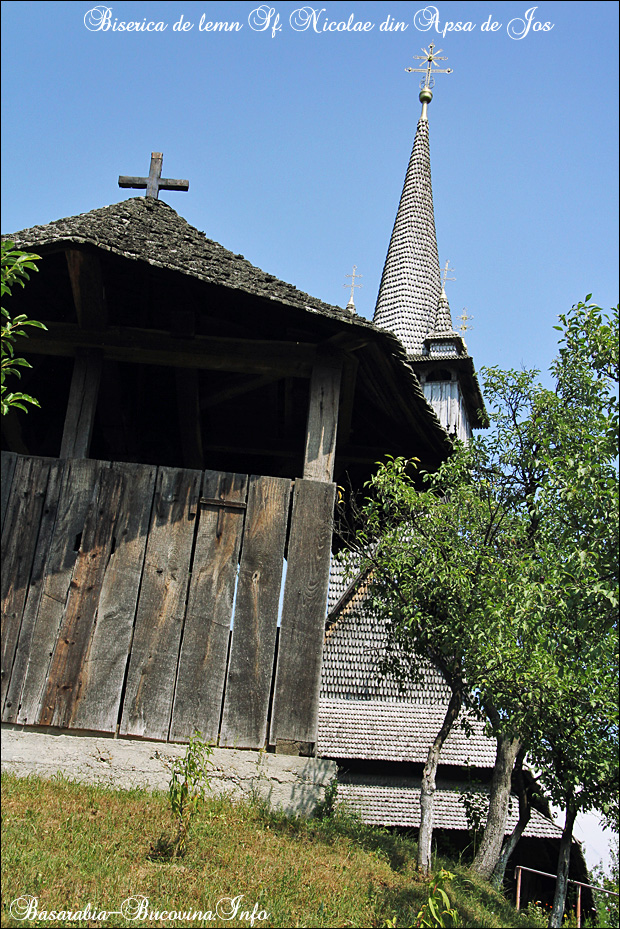 4 Biserica de Lemn din Apsa de Jos - 1561- Maramuresul Istoric - Transcarpatia -Basarabia-Bucovina.Info